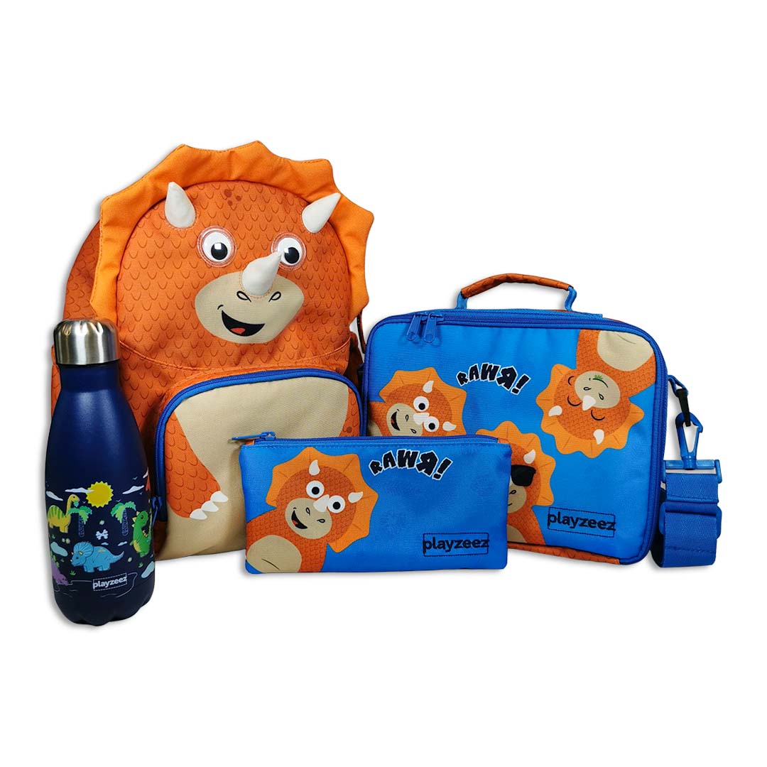 Dinosaur Backpack School Set - Terry the Triceratops