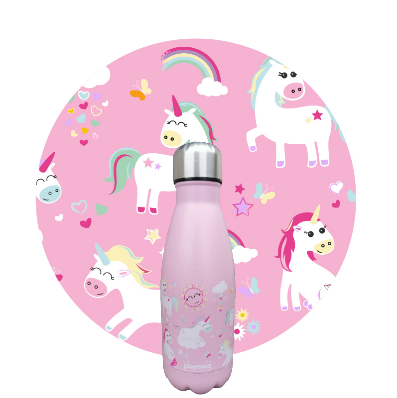 Girls Unicorn Water Bottle 350ml