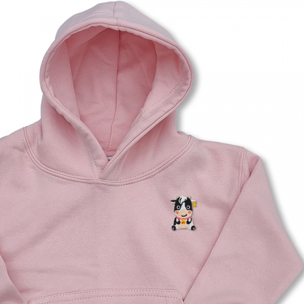 KIDS PINK LOVE THE FARM HOODIE, Kids