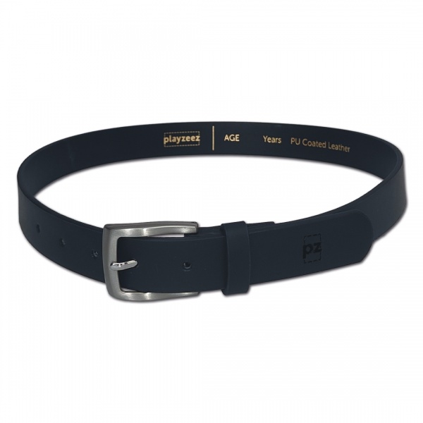 Playzeez Black PU Coated Leather School Belt