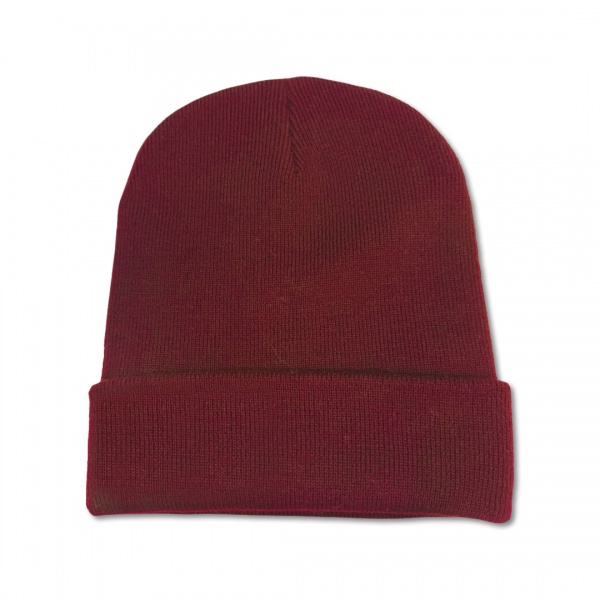 Adult Beanie Hat - Burgundy