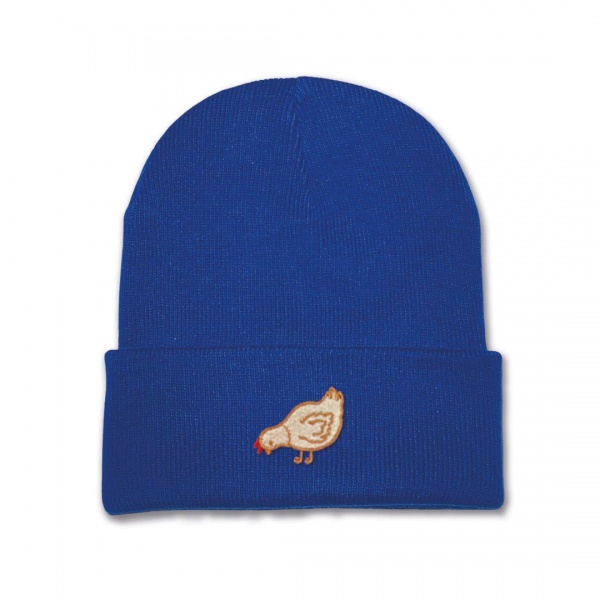 Kids Chicken Beanie Hat - Embroidery No2