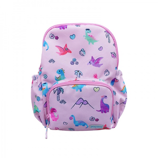 Girls Dinosaur Backpack - blush pink