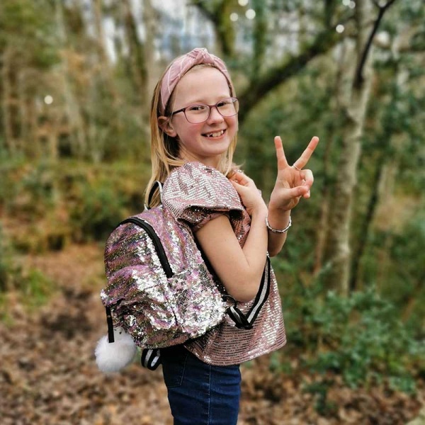 Pink Sequin Unicorn Backpack