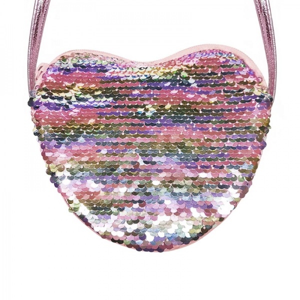 Heart Sequins Crossbody Bag by Playzeez