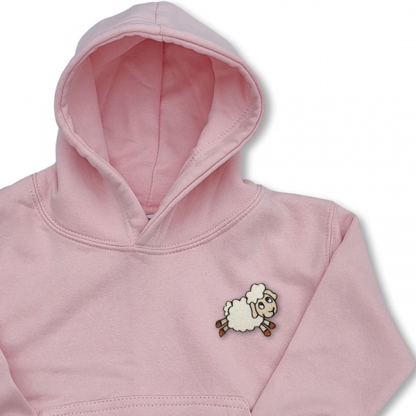 Organic Kids Sheep Hoodie - Opt 1 Embroidery