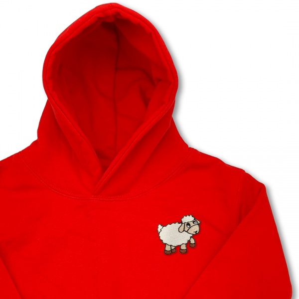 Organic Kids Sheep Hoodie - Opt 4 Embroidery