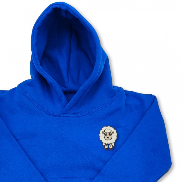 Organic Kids Sheep Hoodie - Opt 5 Embroidery