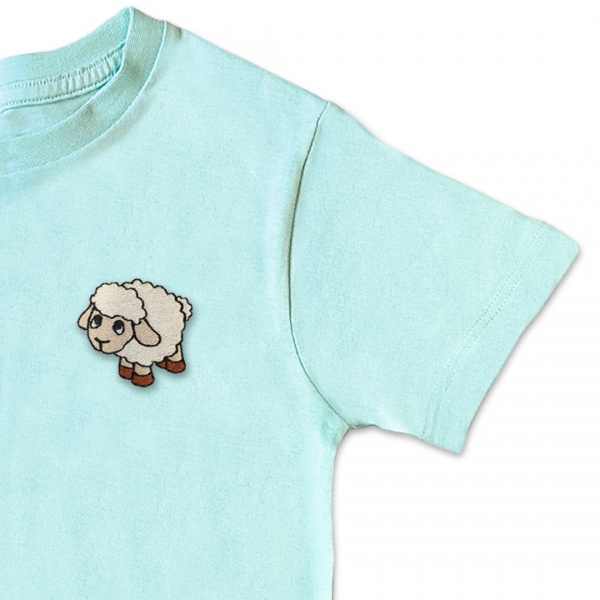 Organic Kids Sheep T Shirt - Embroidery No 2