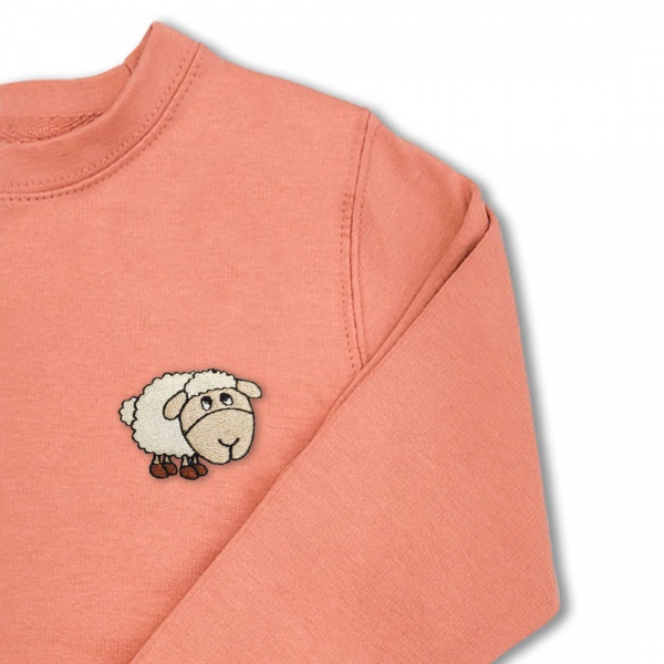 Kids Sheep Jumper - Opt 6 Embroidery