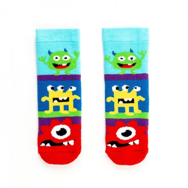 Squelch Monster Tot Welly Sock-1-2 Years