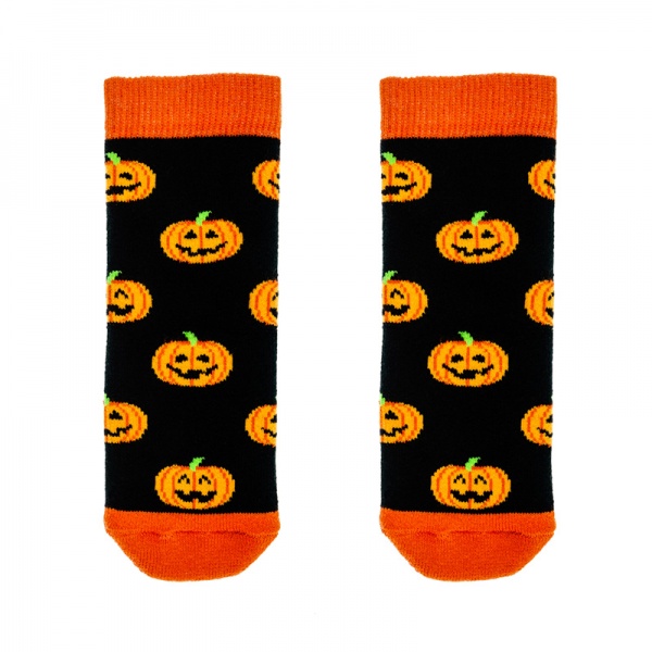 Squelch Pumpkin Tot Welly Sock 1-2 Years