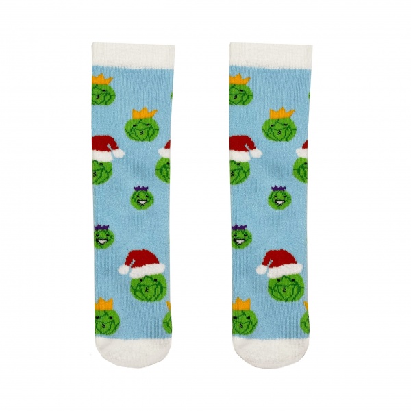 Squelch Christmas Sprout Mini Welly Sock 3-6 Years