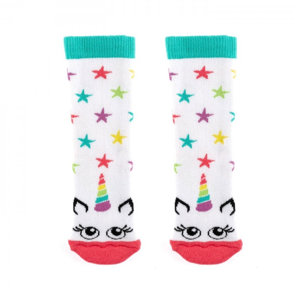 Squelch Star Unicorn Tot Welly Sock 3-6 Years