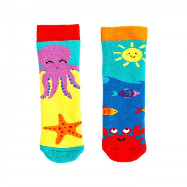 Squelch Under the Sea Tot Welly Sock 1-2 Years