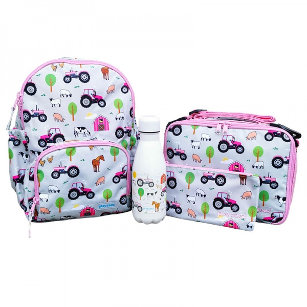 Girls Tractor Backpack - Back to School Set