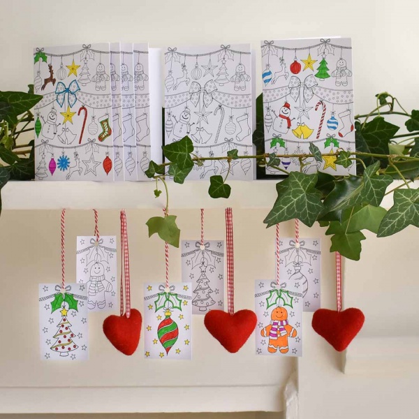 Eat Sleep Doodle's Colour in Christmas Cards and Gift Tags